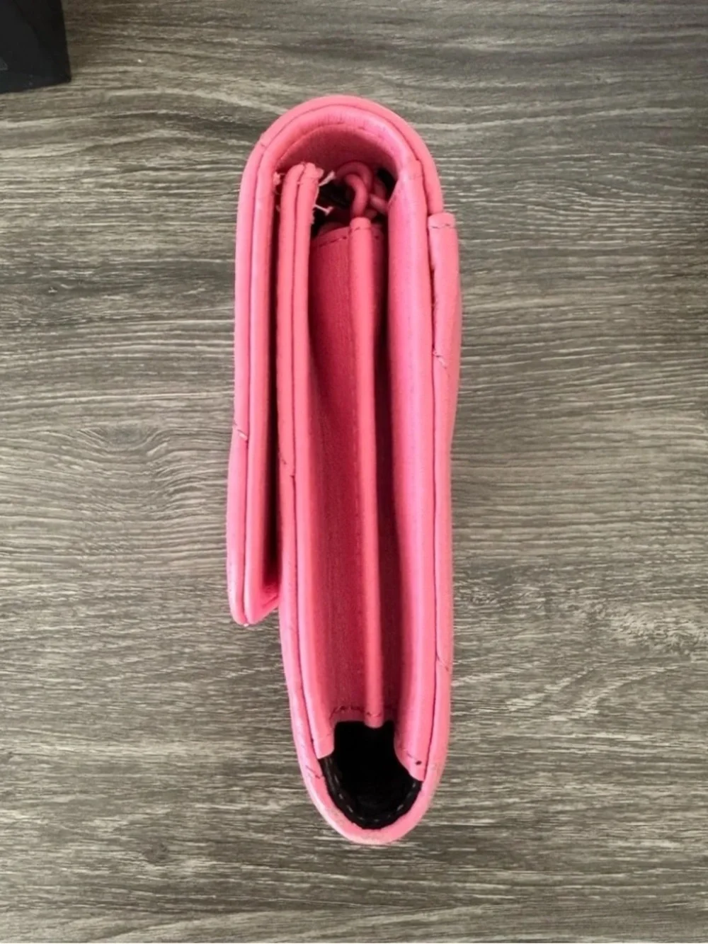 Kurt Geiger Pink SoHo Drench Wallet on a Chain